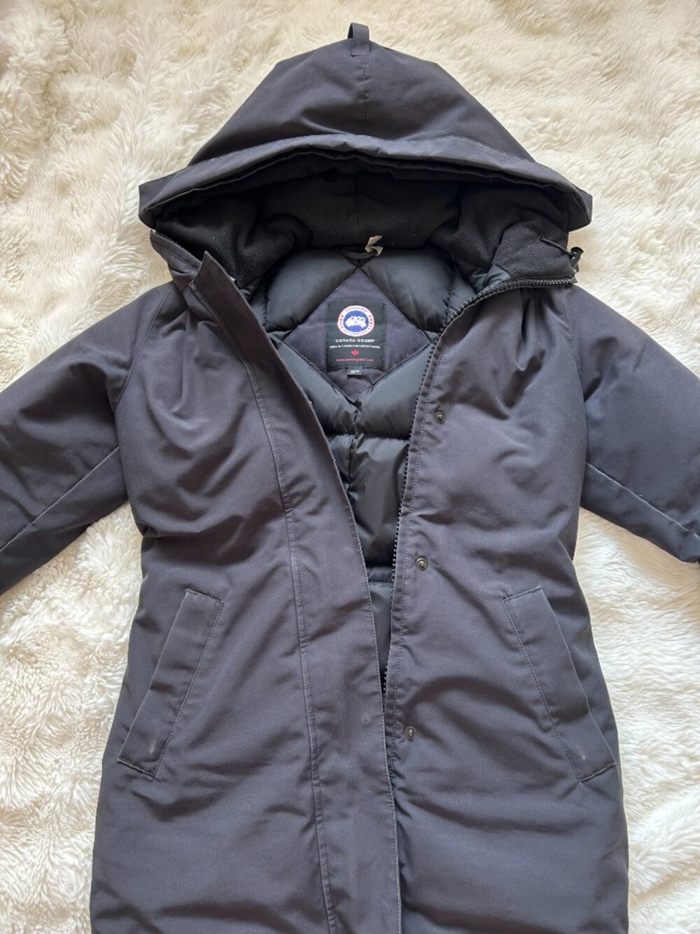 Canada Goose Trillium Womens Parka (Size XS / Dark Navy Blue )